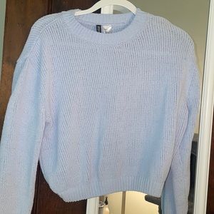 H&M blue sweater.